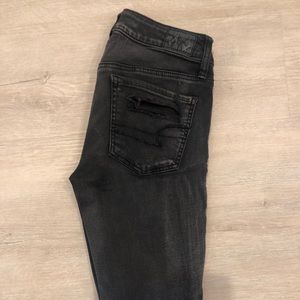 American Eagle Skinny Distressed High Rise Jeans